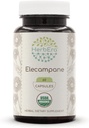 HerbEra Elecampane 60 USDA capsule organiche, 500 mg, Made con Elecampane (Inula Helenium) radice secca (60 capsule)
