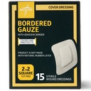 Medline Bordered Gauze, 2" x 2" Adhesive Island Wound Dressing, Sterile, 15 Conte