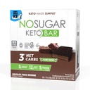No Sugar Keto Bar Snack, Fudge Brownie, 12 x 1.41oz Bars - Basso Carb No Sugar Keto Snack Cibo con Keto Friendly Macros, 3g Net Carb, 9g Plant Based Protein, 13g Healthy Fat, Sugar Free (0g)