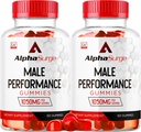 LIVORKA Alpha Surge for Men - Alpha Surge Gummies per Maschio, Alfa Surge Gummies 1050mg, Alpha Surge XL Gummie, Alphasurge Gummies, Alfa Surge Gummies, Alpha Sugre Maschio, 120 Gummies per 2 Mesi