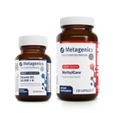 Metagenics Bundle - D3 10.000 + K & MethylCare - 60 Softgels di D3 per il supporto immunitario, Bone Health & Heart Health* - 120 capsule di MethylCare per l'homocysteine Metabolism & Methylation*
