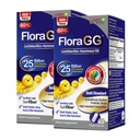 LABO Nutrition FloraGG, Lactobacillus Rhamnosus GG 25 miliardi di CFU Probiotici attivi & Sunfiber Prebiotic Fiber Supplement, Support Healthy Intestinal, Immune Health Delayed Release & Gluten Free 60sx2