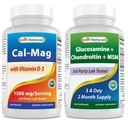 Il magnesio di calcio naturale migliore con vitamina D3 1500mg & Glucosamine Chondroitin e MSM