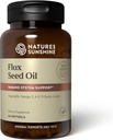 Olio di semi di lino di Sunshine della natura, 60 Softgels | Eccellente fonte di acidi grassi cardiaci-Healthy, contiene Lignani che aiutano a migliorare l'immunità e il sostegno di seno e salute della prostata