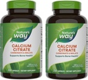 Citrato di calcio di modo naturale, 500 mg di calcio per 2 capsule di servizio, per la salute e la funzione muscolare *, miscela di citrato, carbonato & malato, senza glutine, 250 capsule (paccheggio May Vary) - 2 confezione