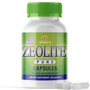 Zeolite Pure Capsules | Zeolite Detox, Extra Strength | Pure, Full Body Cleanse for Women, Men | Organico Attivato, Food Grade Clinoptilolite Powder 94%, 90 Caps (81 Grammi), 6 Wk a 3 Mo Supply