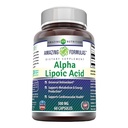Incredibile Formulas Alpha Lipoic Acid 300 mg Capsule Supplemento | Non OGM | Gluten Free | Made in USA (60 Count)