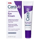 CeraVe Crema per occhi di rinnovo della pelle per le rughe, Sotto Crema per occhi con peptidi + Caffeina + Niacinamide, Per le rughe & Crows Piedi, Paraben Free & Opthalmologist Tested