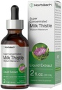 Horbäach Milk Thistle Extract Liquid | 2 fl oz | Alcohol Free | Vegetariano, Non OGM & Gluten
