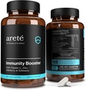 Integratore di Booster Immunitario Premium – 10 in 1 Booster naturale di sistema respiratorio e immunitario, 90 capsule, vitamina C, zinco, sambuco, curcumina curcuma, aglio, Probiotico Immune Boost Support Vitamine