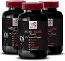 L-citrullina e l-arginina Supplementi - Nitric Oxide Booster - Endurance, Nitric Oxide Flow, Forza Training, Supporto Fitness, Pre-Gym Boost, Pompa Muscolare, Fisico Boost 3 Bottiglie 270 Tablet