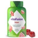 Vitafusion Iron Gummy Vitamin Supplemento, Supporta la produzione di globuli rossi*, Guava Hibiscus Flavor, 30 Serve, 60 Conte