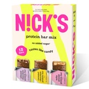 Proteine di Nick Bars Chocolate Variety Pack High Protein, Calorie Basse, Basso Carb Keto Snacks No Aggiunto Zucchero, Arachidi di Salty, Caramel di cioccolato e Cioccolato di mandorle (12 Pack)