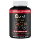 Qunol Ultra CoQ10 100mg Softgels- 3X Migliore assorbimento Coenzyme Q10 Integratori - Supplemento antiossidante per la produzione vascolare e di salute e di energia del cuore - 5 mesi di alimentazione - 150 conteggio