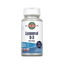 Vitamina KAL Liposomal D3 50 mcg, Vitamina D ad alto assorbimento, Tecnologia Liposomica, Supporto Immune ad alta potenza, Capsule Vegan, Gluten Free, No Soy, 30 Serve