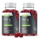 Gommie prebiotici per adulti, 7g - Gut Health & Digestive Soluble Fiber Supplement Gummies - Zero Sugar Aggiunto, Vegan, Gluten-Free - 180 Count