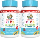 MaryRuth Organics Kids Multivitamin Gummies | 2 mesi di alimentazione | Sugar Free | Kids & Toddlers Età 2+ | Vitamine essenziali C, D3, Zinc | 60 Count | 2 Pack
