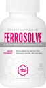 NBI FerroSolve, Migliore supplemento di ferro di assorbimento 45 mg | Alta potenza | GI sicuro | 30ct Veggie capsule