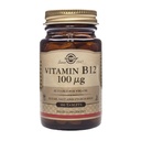 Solgar Vitamin B12 100 mcg - 100 compresse - Energy Metabolism & Nervous System Support - Non OGM, Vegan, Gluten & Dairy Free, Kosher, Halal - 100 Serve