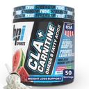BPI Sports CLA+Carnitina – CLA L Carnitina & Linoleic Acid – L Carnitina Supplemento per la perdita di peso, Metabolismo & Magra muscolare – Caffeina Free – Watermelon Free – 50 Serve – 12.34 oz