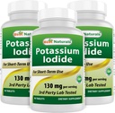 Migliore Naturals Potassium Iodide 130 mg per porzione - Integratore alimentare, 90 compresse (3)