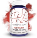 Nootropics Depot Red Reishi Mushroom Capsules | 500mg | 180 Count | Ganoderma lucidum | Estratto di Mushroom del corpo di fruttificazione intero | Supporta un sistema immunitario sano