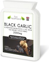 Gluten-Free Odorless Aglio Nero Supplemento – Alta potenza Concentrato da Bulbi Aglio Fresco – Compresse Vegane e Vegetariane – Made in UK (1 Bottiglia)