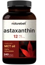 NatureBell Massima resistenza Astaxanthin 12mg, 240 Softgels - 4 mesi di fornitura - Antiossidante naturale da Haematococcus Pluvialis Microalgae | Non-GMO, Gluten Free