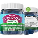 Gummie di fibre per adulti, Zucchero gratis 10g Prebiotico Supplemento di fibre con enzimi digestivi, Probiotici & 100mg Betaine per Digestivo & Gut Salute e Regolare il movimento del telo, Vegan, Gelatin Free, 60ct