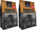 Maestà Omega Wafers - Superior Horse/Equine Skin, Coat e Integratore di Supporto Immune - Omega 3, 6, 9, e Biotin (Peppermint, 2 Pack (120 Count Total))