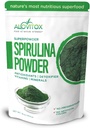 Alovitox Organic Spirulina Powder | Nutriente Dense Superfood con Antiossidanti, Proteine, Vitamina A e B, Fibra, Omega 3, 6 & 9-100% Organico, Senza Additivi/Colori, Senza Glutine, Vegan, Non OGM (1 lb)