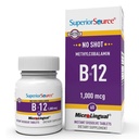 Sorgente superiore No Shot Methylcobalamin B-12 1.000 mcg - Vitamina B-12 per sostenere la produzione di energia, salute del cervello & benessere generale - Tablets sublinguali per assorbimento rapido - 60 compresse dissolving