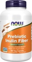 NOW Integratori alimentari, Fibra di Inulina Prebiotica, Supporto Intestinale*, Batterie Amichevoli Nourishes*, Realizzate con Inulina Organica, 180 capsule di Veg