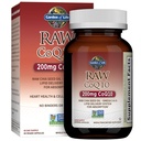 Giardino della vita CoQ10 200mg, Vegetariano Omega 3 6 9 Supplemento Raw Co Q 10 Olio di semi di chia, Nutrizione alimentare completa con il supporto antiossidante, Coenzyme q10 Supplemento per la salute del cuore, 60 capsule
