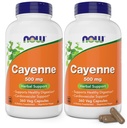 Ora Cayenne (Capsicum annuum) 500 mg, 360 capsule di veg (Pack of 2)