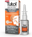 TUKOL Max Azione spray nasale, Oxymetazoline Decongestant Spray nasale per adulti, Rilievo di congestione del naso e del naso, Decongestionante dello spruzzo del naso di 12 ore, 0,5 fl oz