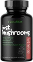 Just Mushrooms - Lion's Mane, Turkey Tail, Cordyceps, Reishi, and More - Natural Energy - Nootropic Brain Supplement - per Clarity & Focus - Immune System Booster