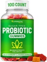 Probiotici Gummies per adulti e bambini Max Strength 5 miliardi di CFU | Zucchero biologico Gummies gratis per la salute digestiva | 100 Conte Vegan Gluten Probiotici Gratui per Uomini Donne e Bambini
