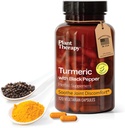 Estratto di supplemento di peperoncino nero di Terapia vegetale fabbricato negli Stati Uniti 4 mesi di alimentazione Supporta il giunto e la salute del muscolo supplementi per le donne & uomini 120 capsula vegetariana
