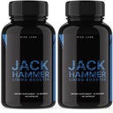 rize labs - Jack Hammer Libido Booster Supplemento per gli uomini, potente formula naturale per migliorare le prestazioni (120 capsule)