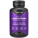 Naturalis Silymarin Milk Thistle 1300mg Migliorato con B Complex & Aminoacidi | 13-in-1 Liver Cleanse, Detox & Repair | 120 Liver Essential Softgels