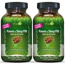 Irwin Naturals Power to Sleep PM - 120 Liquid Soft-Gels, Confezione da 2 - con Melatonin, GABA, Ashwagandha, Valerian Root & L-Theanine - 120 Total Servings