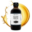 Olio di semi nere Zatural Nigella Sativa Pressato a freddo Digestione di olio di cumino, Pelle, Cervello, Immune, Giunti & More (8 Fl Oz)