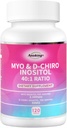 Myo-Inositol & D-Chiro Inositol Supplemento per l'equilibrio ormonale per le donne | Ideale 40:1 Ratio Ovarian Health Support | Adatto per la preconcezione