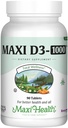 Maxi Salute Vitamina D3 1000 IU Integratore alimentare - Facile da ingoiare - Odorless & Tasteless - Supporta l'assorbimento di calcio, la salute immunitaria e la salute di ossa nelle donne e negli uomini adulti - 90 compresse