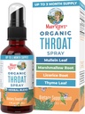 MaryRuth Organics USDA Organic Throat Spray with Mullein Leaf | Marshmallow Root & Licorice Root & Thyme Leaf | 4 Herbal Blend | Non-GMO | Vegan | Gluten Free | 1 Fl Oz | Fino a 100 Servings