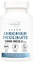 Tipo Zero Clean Chromium Picolinate Tablets (120 Serve, 1.000 MCG Per Serve) - Non OGM, Gluten Free
