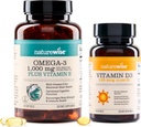 NatureWise High-Potency 1000mg Omega 3 con 600mg EPA, 400mg DHA, & vitamina E & vitamina D3 5000iu (125 mcg) Funzione muscolare sana e supporto immunitario