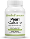 Herbsforever Pearl Calcine Capsule Bone Supplemento Promuove le ossa sane e forti denti 90 capsule