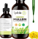Gocce di Mullein per polmoni - Detox polmonare per il sistema respiratorio, Sostegno naturale del sonno & Immune, Gocce di tintura Non OGM, Alimentazione vegetariana 1 mese